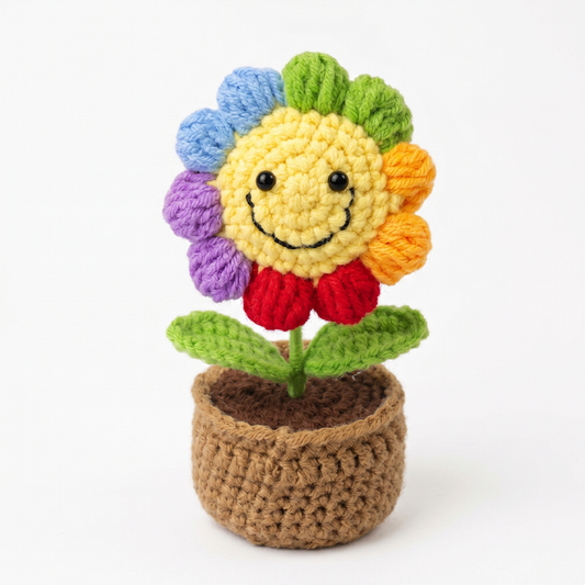 Flor de Crochet Hecha a Mano